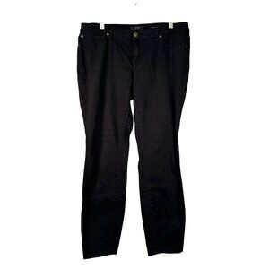 Jessica Simpson Size 16 W Kiss Me Jegging Junior Plus Black Denim